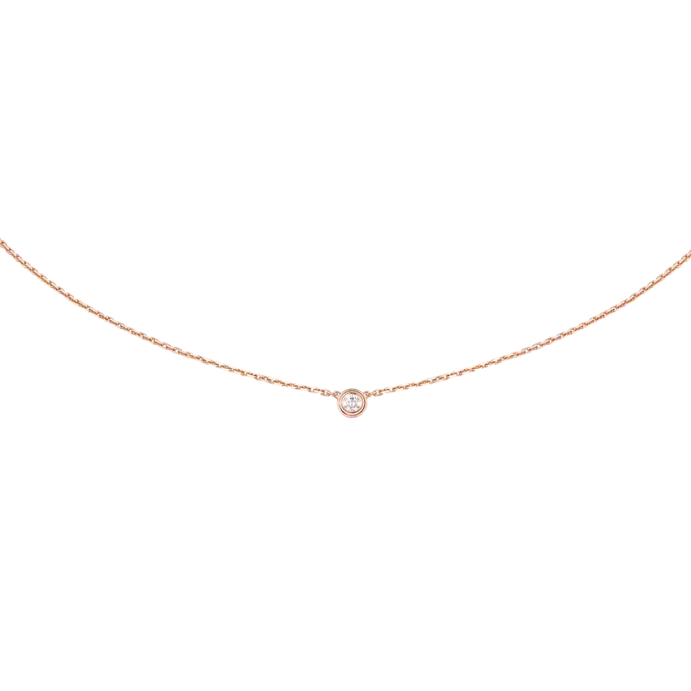 ca*t*er d''amour necklace xs rose gold, Di*m*nd b7224516
